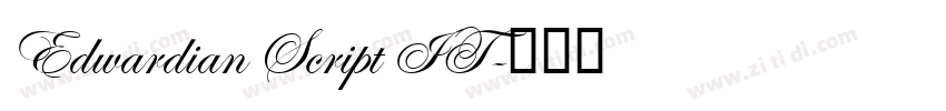 Edwardian Script IT字体转换